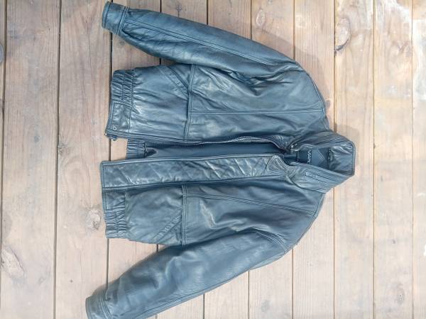 Andrew Marc leather jacket zip out hood Med 1