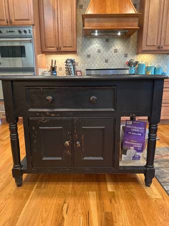 Solid wood kitchen island for sale reduced $350 1