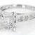 Brand New 4 Carat Moissanite Ring in Sterling Silver Size 10 8 thumbnail