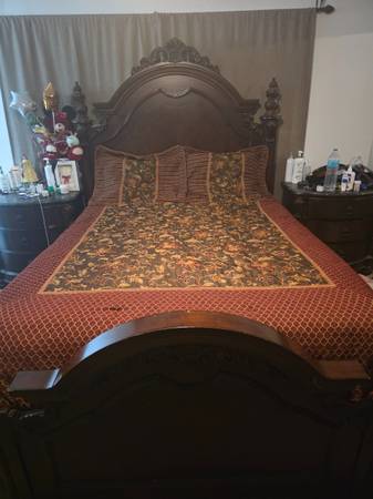 Queen Comforter set bedding pillow case bed 1