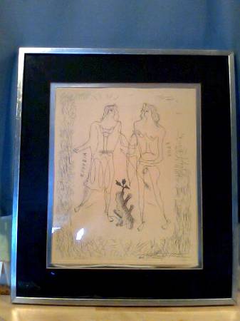BRAQUE ETCHING IN FRAME WITH COA 1