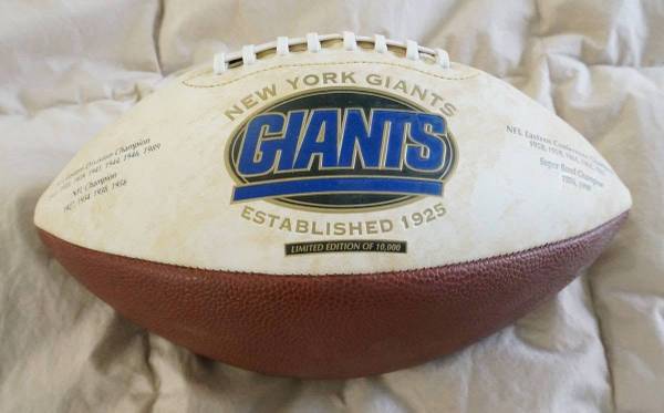 NY Giants Limited Edition Championship / Super Bowl Full Size Football 1