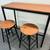 High table and two bar stool 4 thumbnail