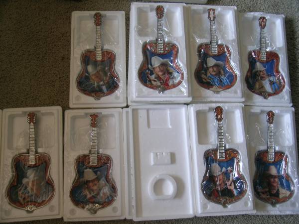 Alan Jackson Guitar Plate Complete Set (8) 1