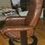 Recliner Swivel Chair Brown Leather with Ottoman 7 thumbnail