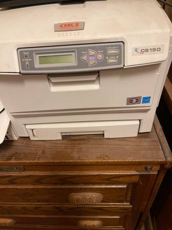 OKI Okidata C6150 printer, drums and cartridges 1