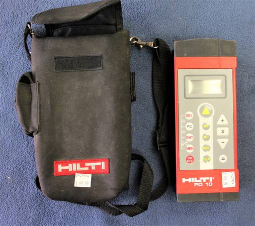 HILTI PD 10 LASER RANGE METER W/CASE 1