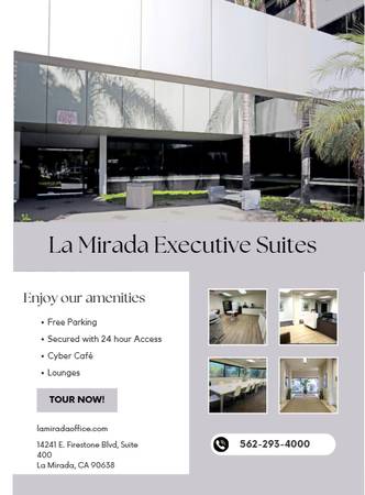 Professional Executive Office Space Available in between Orange and LA 1
