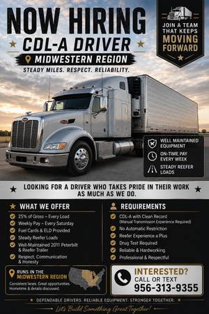CDL Driver needed 1