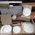 Seashore themed stoneware china set, never used, in original box 1 thumbnail