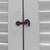 Painted Solid Wood Shutters Mounted on Frame - 4 Panels (12"x 21") 7 thumbnail