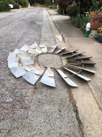 Windmill blades and tail vane 1