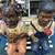 African American Ceramic 3 Piece Boy & Girl On Bench - New 4 thumbnail