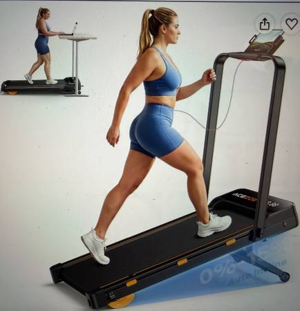 New - Folding Treadmill with 15% auto incline and handle bar 1