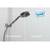 Frameless Shower Door 56.5-60in W x 78in H Black Hardware 5 thumbnail