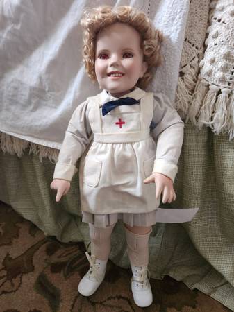 Danbury Mint "Nurse" Shirley Temple Doll Porcelain Collection Limited 1
