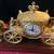 Vintage 1940s United Clock Corp #640 Horse & Carriage Metal Mantle Clock 22 thumbnail