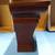 SET OF 2 DECORATIVE CHERRY WOOD WALL SHELF/DISPLAYS 8 thumbnail