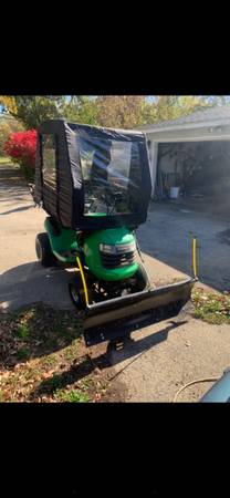 2002 john deere sabre lawn tractor with plow 1