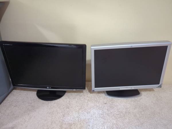 Two computer monitors 1