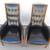 Pair High Back Armchairs Hollywood Regency Mid Century Modern 12 thumbnail