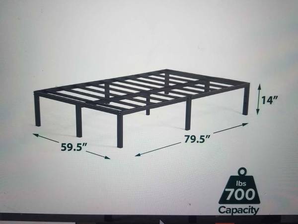 Zinus Queen bedframe /delivery available 1