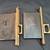Restored Victorian Eastlake Pocket Door Lock Set 5 3/8" x 3 7/8" 4 thumbnail