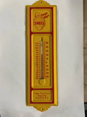 VINTAGE SHELL THERMOMETER 1