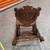 Antique 1875 Convertible Baby Rocking/Highchair or doll display. 5 thumbnail