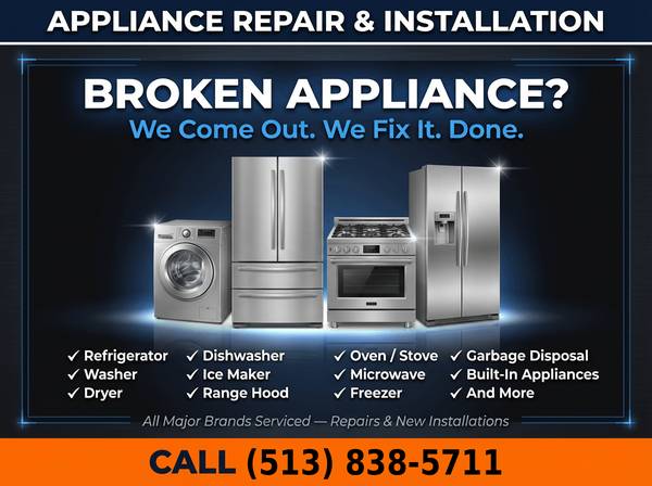 👉👉Appliance Repair & Installation – Fast, Honest, No Hassle 1