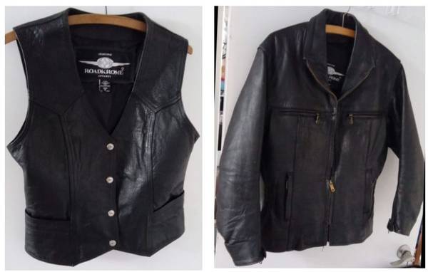 LADIES' MOTORCYCLE VEST (S) & JACKET (M) 1