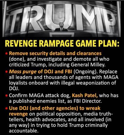 Trump's Revenge Rampage Game Plan 1