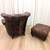Drexel Heritage Leather Burnett Chair and Ottoman 12 thumbnail