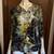 Y2k Multi Texture Whimsigoth Side Slit 3/4 Sleeve Tunic w/ Embroidered Collar 2 thumbnail