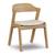 Set of 6 Article Meja Dining Chairs- Oak & Bristol Ivory 7 thumbnail