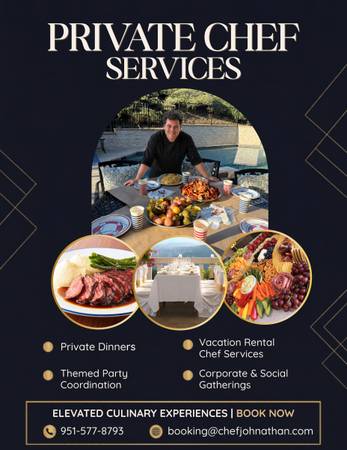 Private Chef Services For Parties, Vacation Rentals, Dinners and Entertaining 1