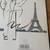 Vintage TY WILSON Paris Blue Framed Art Poster Offset Litho 80s Retro 6 thumbnail