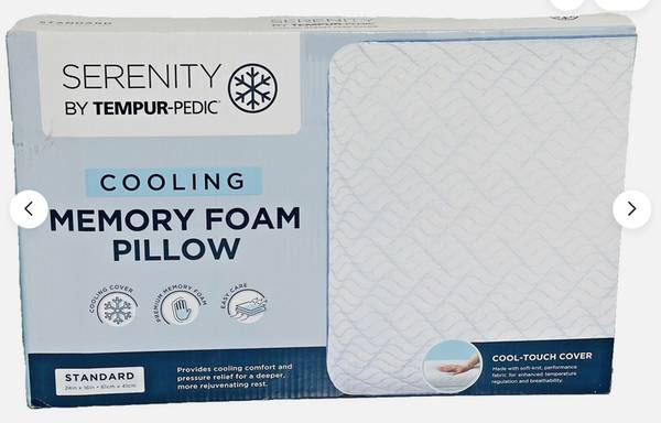 NEW-Tempur Pedic Memory Foam Cooling Pillow 1