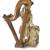 1950s Chalkware Sculpture of Victorian Man With a Harp and Chair 3 thumbnail