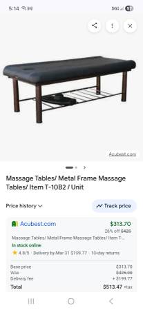 Massage tables 1