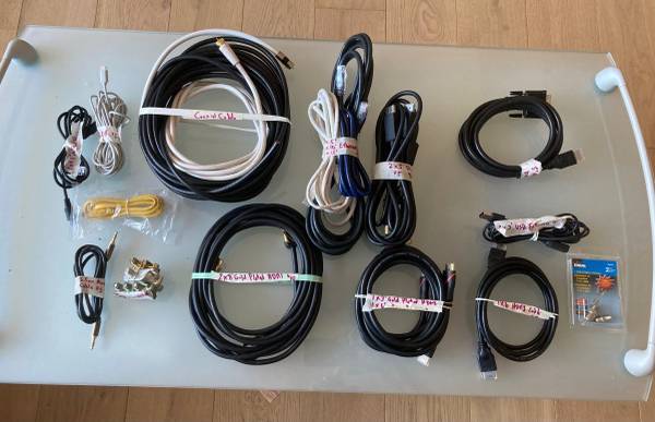Cables. Take all $25. UES Manhattan. 1