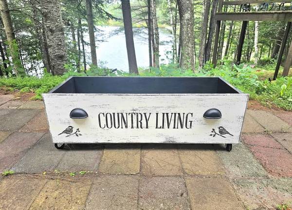 Farmhouse Pull Out Storage Drawer 1