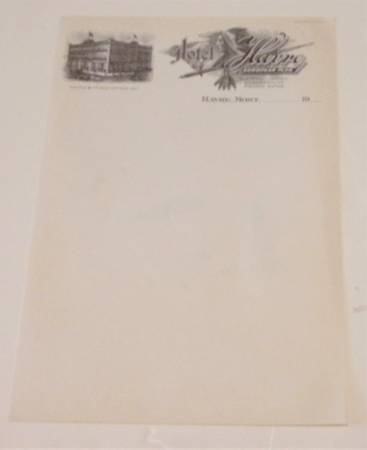 1900s Hotel Harve Letterhead - Harve, Montana 1