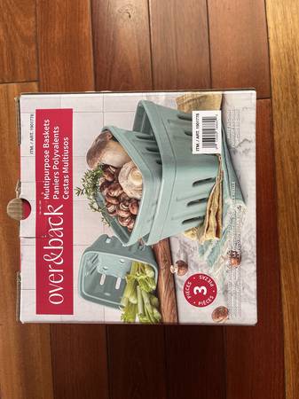 New over&back 3-Piece Multipurpose Baskets 1
