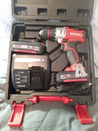 Einhell Cordless Drill Kit~Open Box New~18V~3/8" Speed Chuck 1