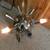 MID CENTURY MODERN VINTAGE SPUTNIK CHROME 12 BULB 50" HANGING LIGHT 3 thumbnail