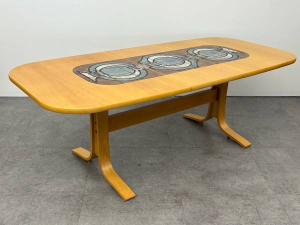 Danish Dining Table w Tile Top by Gangso Mobler Denmark 1