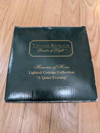 Thomas Kinkade “A Quiet Evening” Lighted Cottage – Box & COA 1