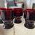 4 Ruby Red Anchor Hocking Georgian Tumblers 4 1/4” 13 thumbnail