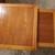 Vintage Two Mid-Century Cherry Wood Nesting End Table Set: 23”H, 19.5” 3 thumbnail